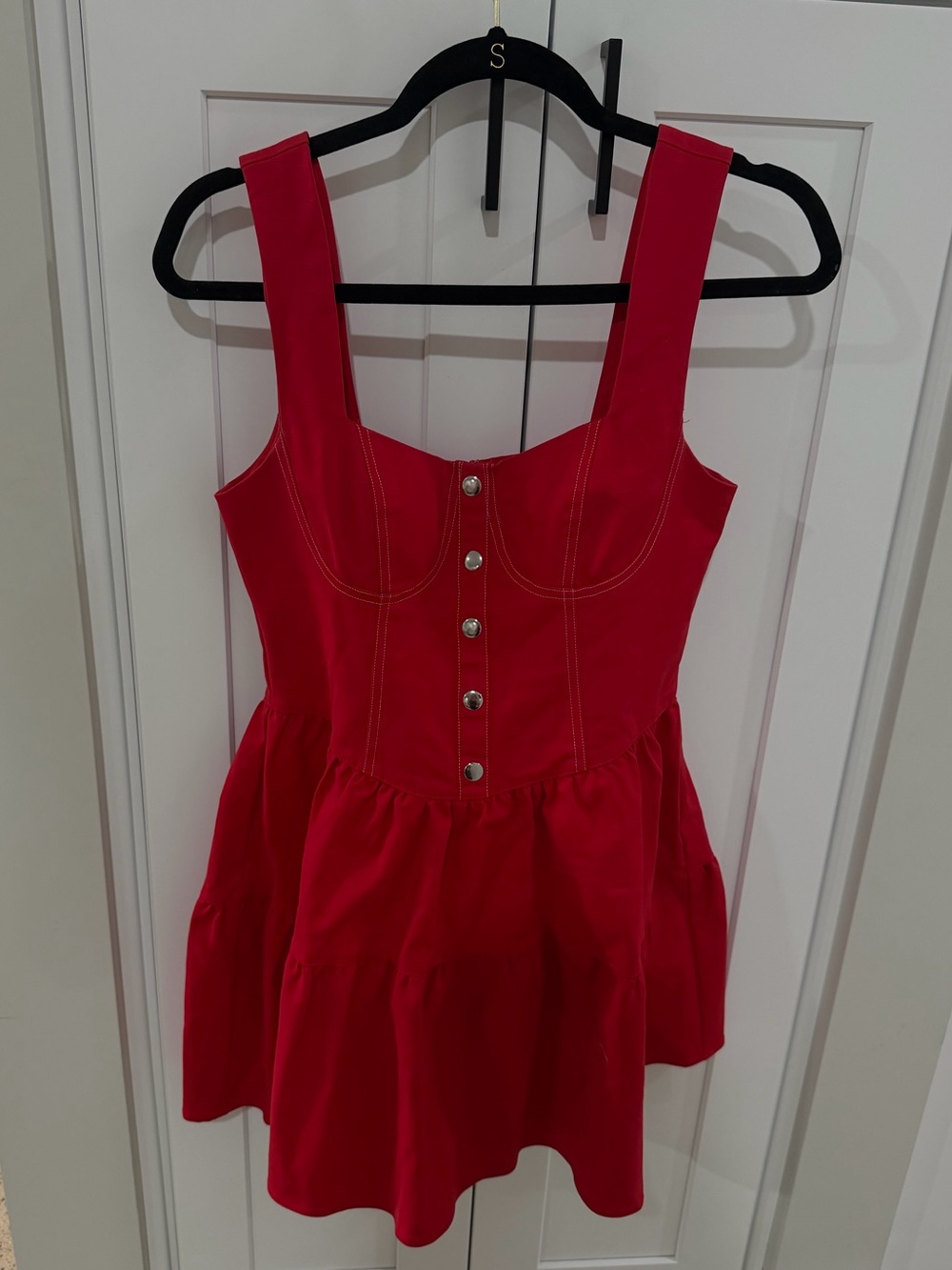 RED ASTR DRESS - Picture 2 of 4